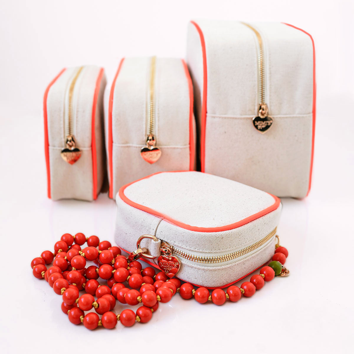 Ava Canvas Kulturtasche Neon Orange