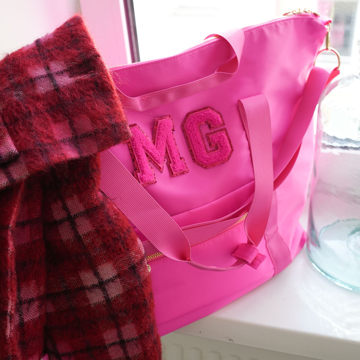 Fanny Weekender Bag Neon Pink