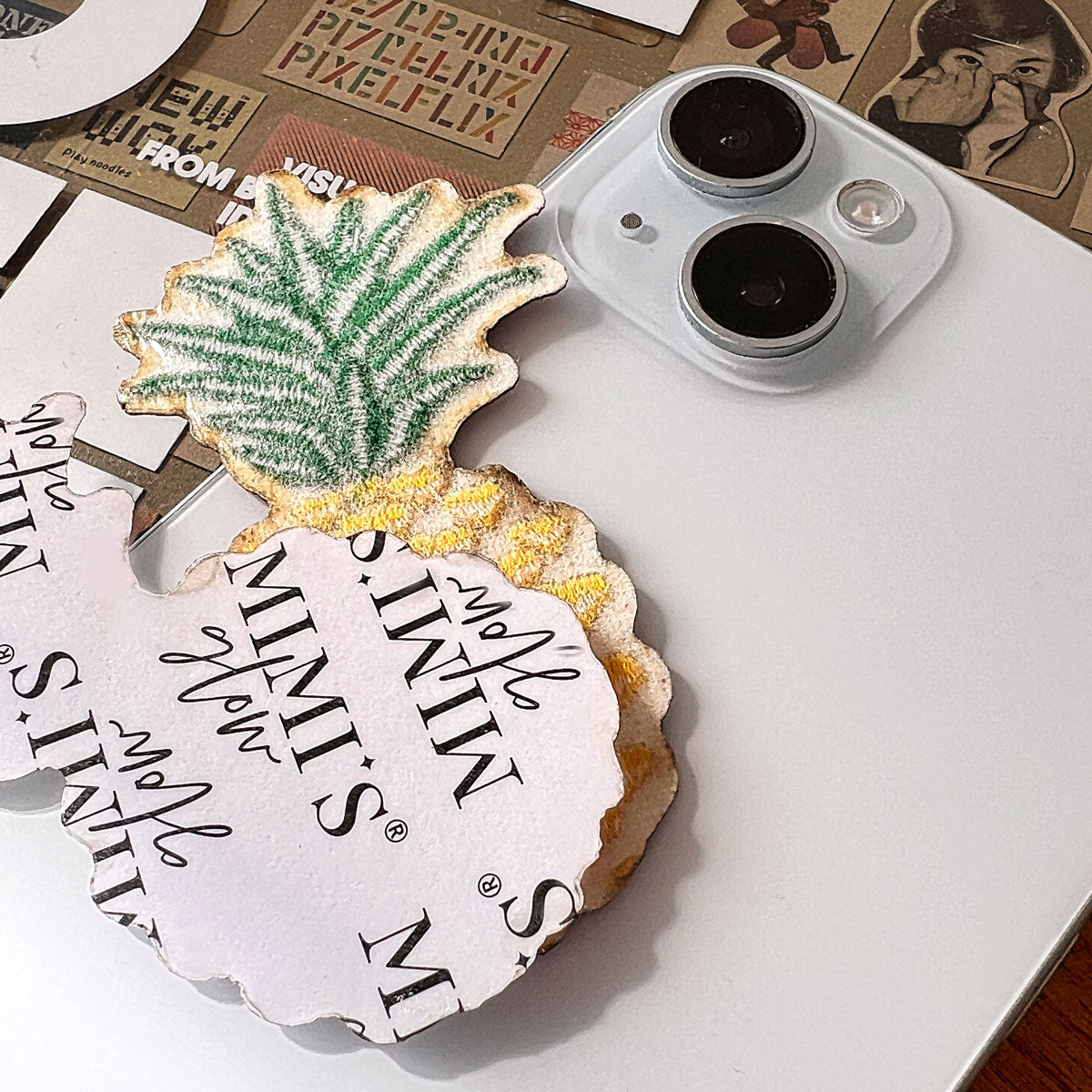 Glitzer Sticker Ananas