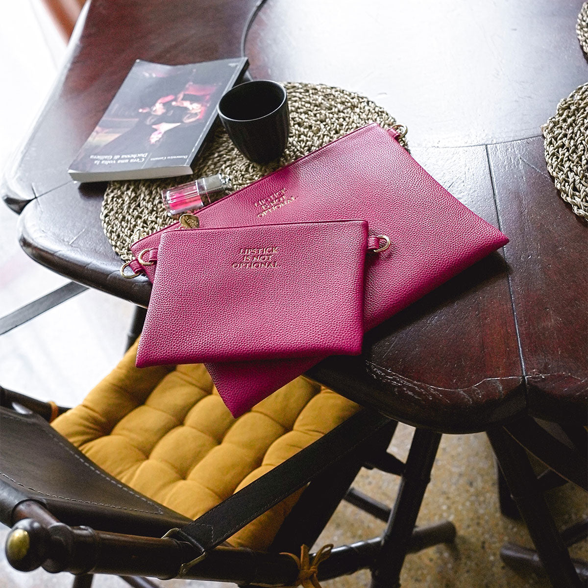 Stella Clutch Raspberry