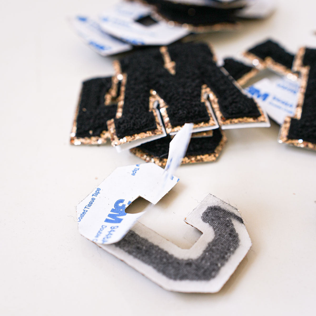 Glitzer Buchstaben Schwarz