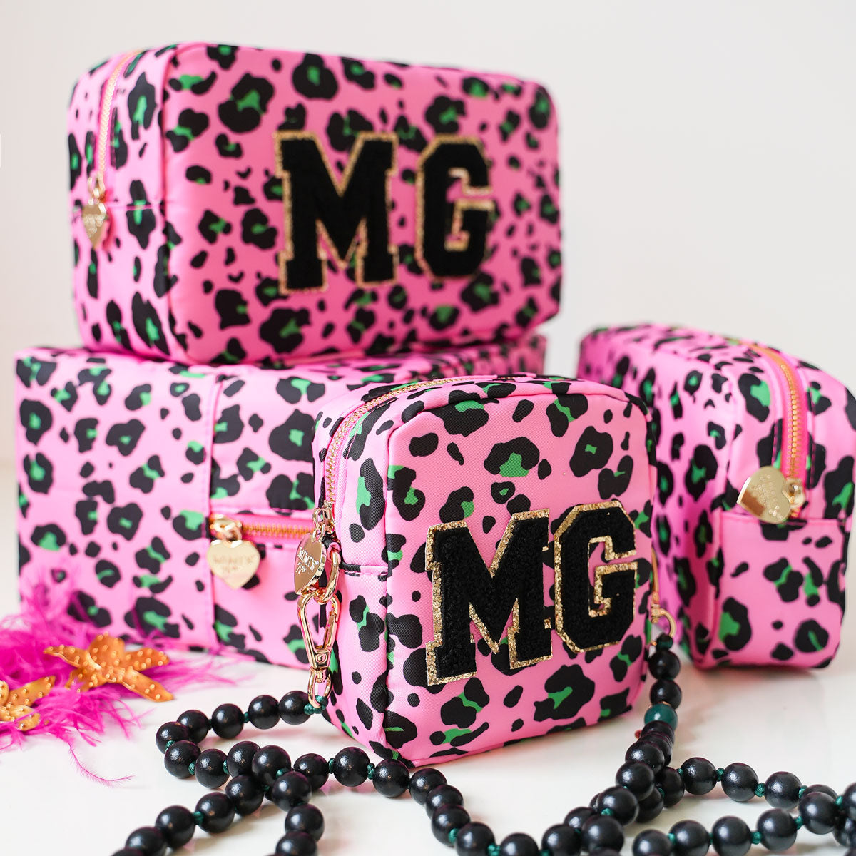 3er Taschen-Set Nr. 1 Pink Leo