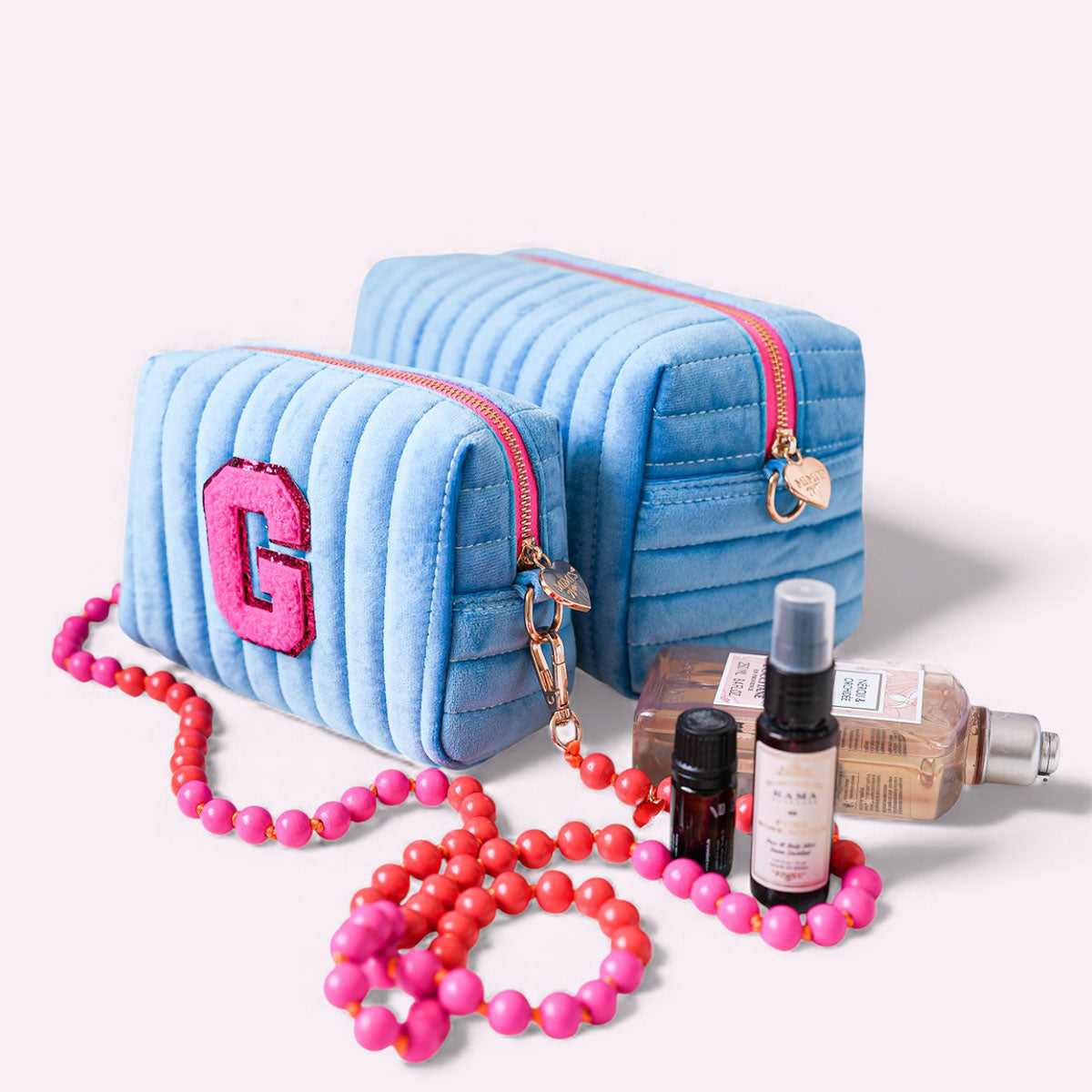 Lola Samt-Tasche Malibu Blau