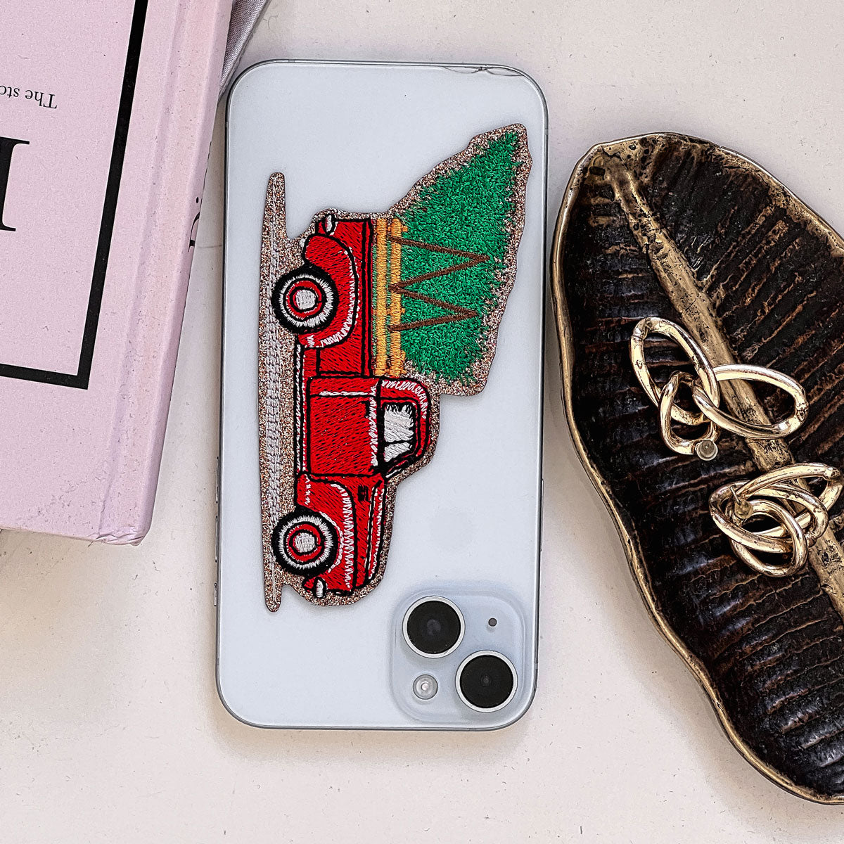 Glitzer Sticker Weihnachtstruck