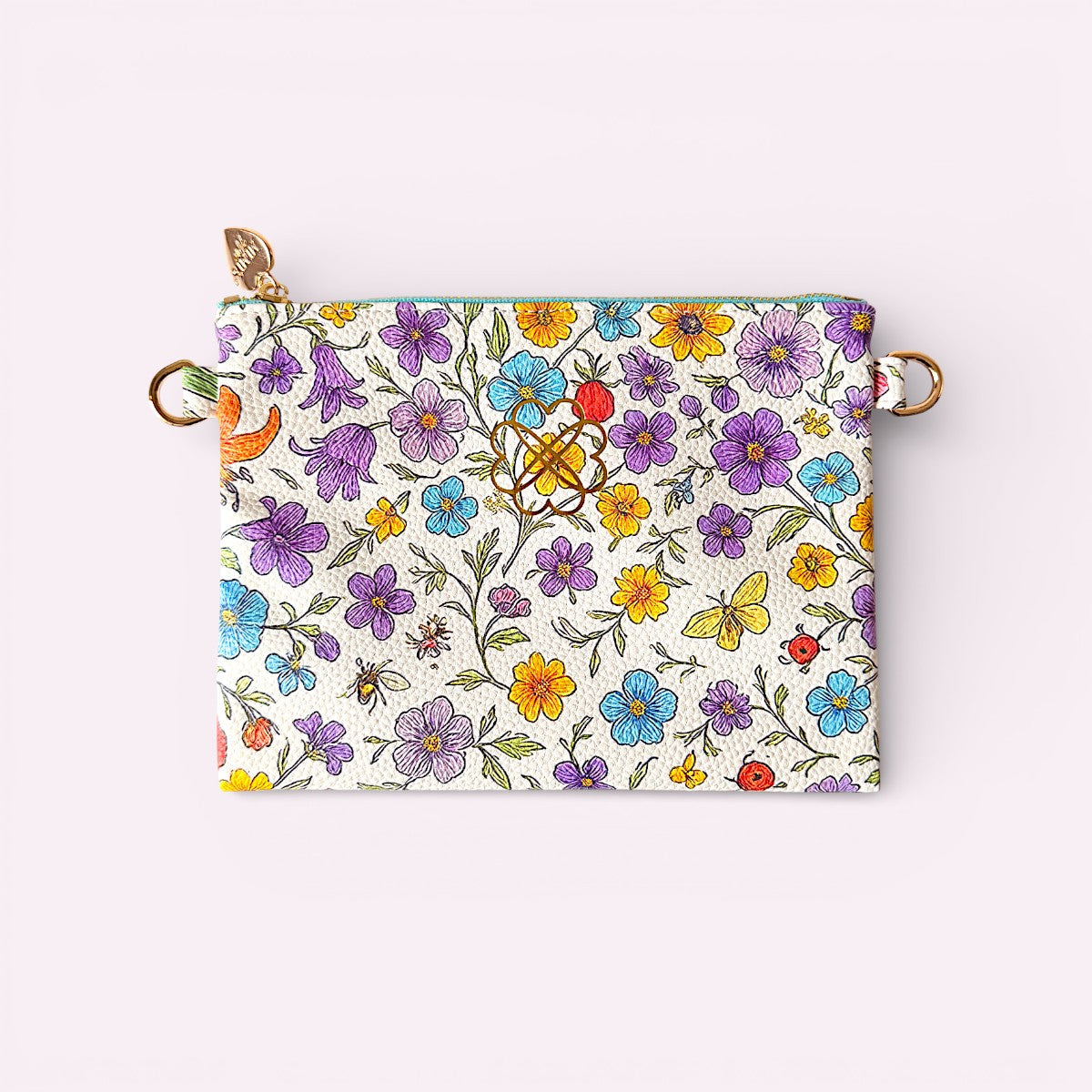 Lia Pouch Floral Creme