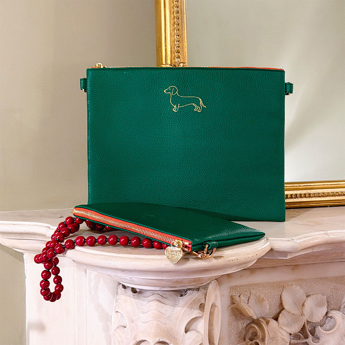 Stella Clutch Moss Green
