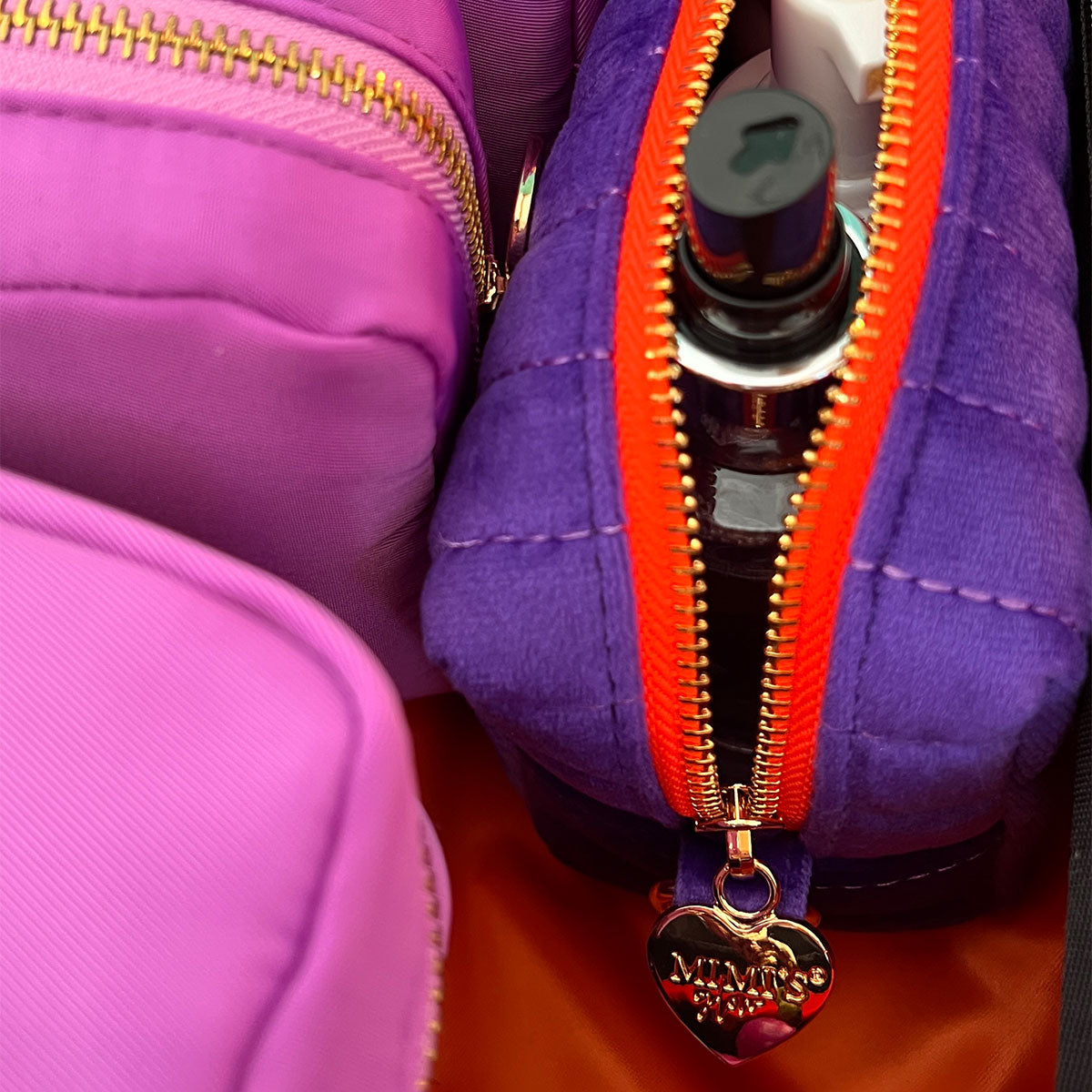 Lola Samt Tasche Violet