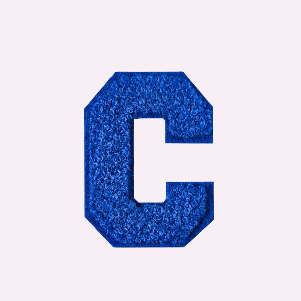 Buchstaben ohne Glitzer Knallblau