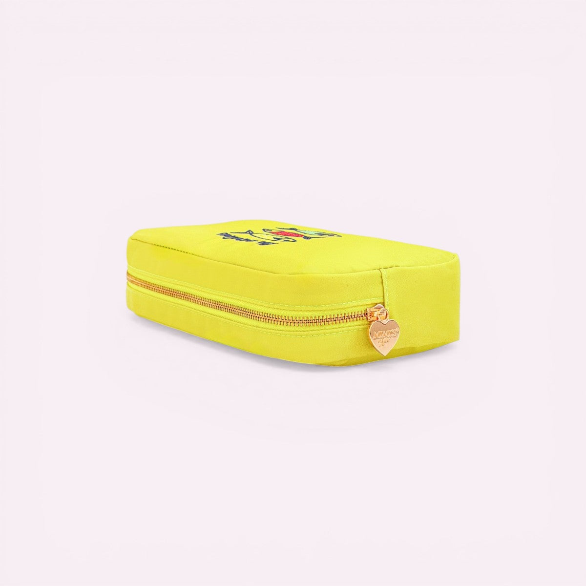 Handbestickte Pouch Les Sardines Lime
