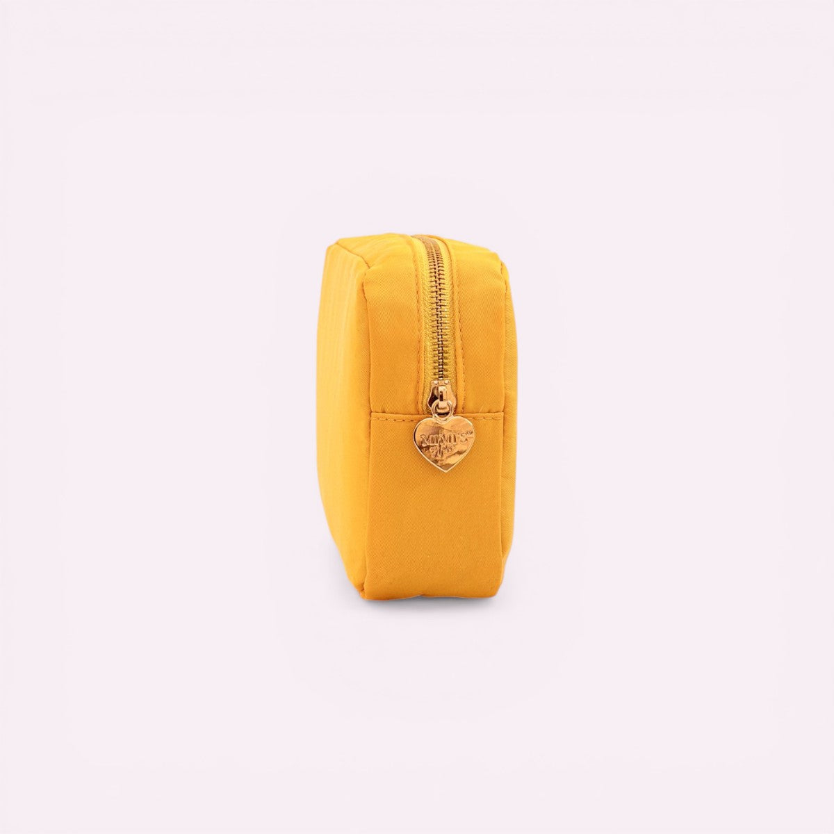 Handbestickte Pouch Beach Hut Mustard