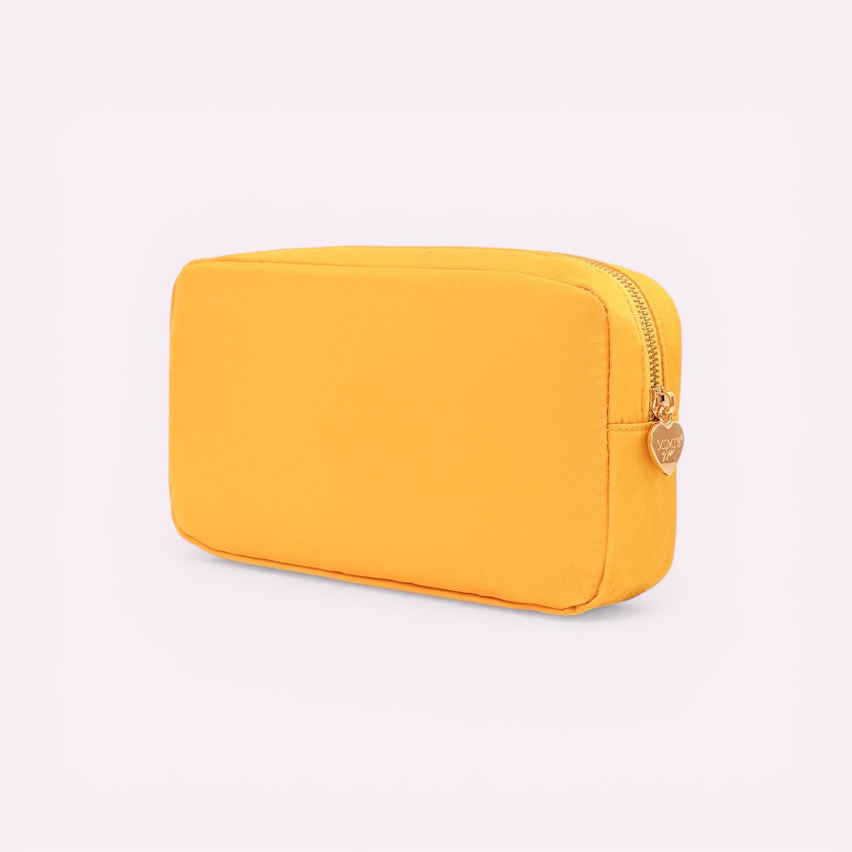 Handbestickte Pouch Beach Hut Mustard
