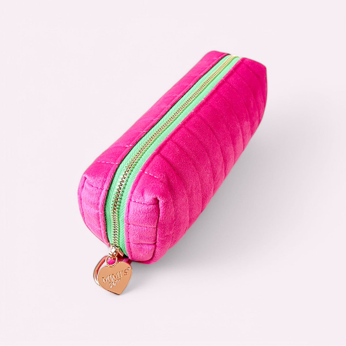Selma Samt Mäppchen Magenta