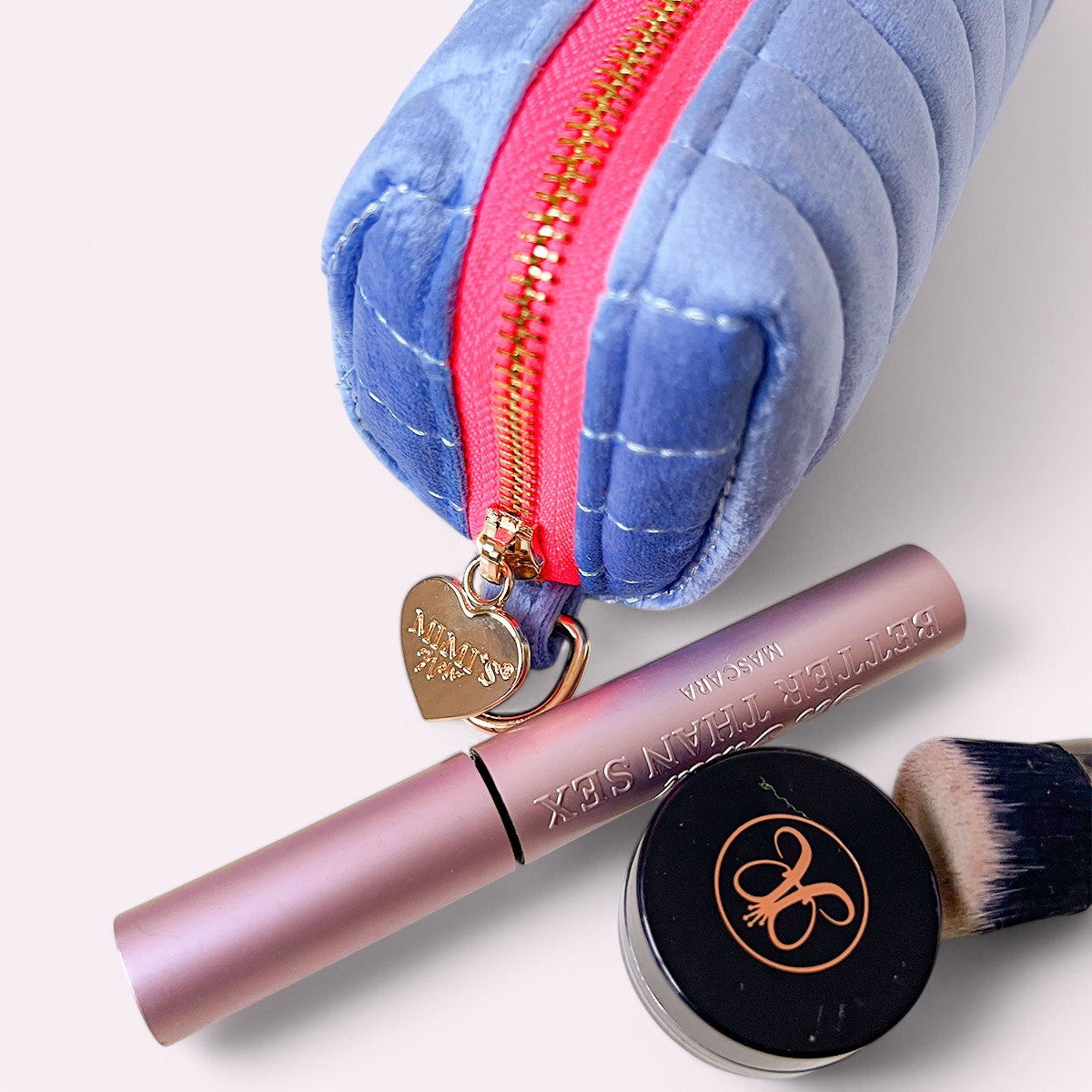 Selma Samt Mäppchen Malibu Blau