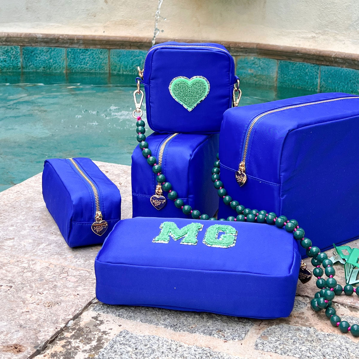 Glitzer Sticker Herz Farn Candy Glitter