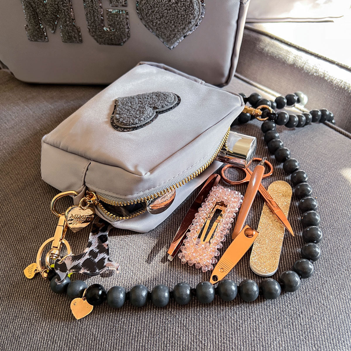 Lily Mini Tasche Pebble Grau
