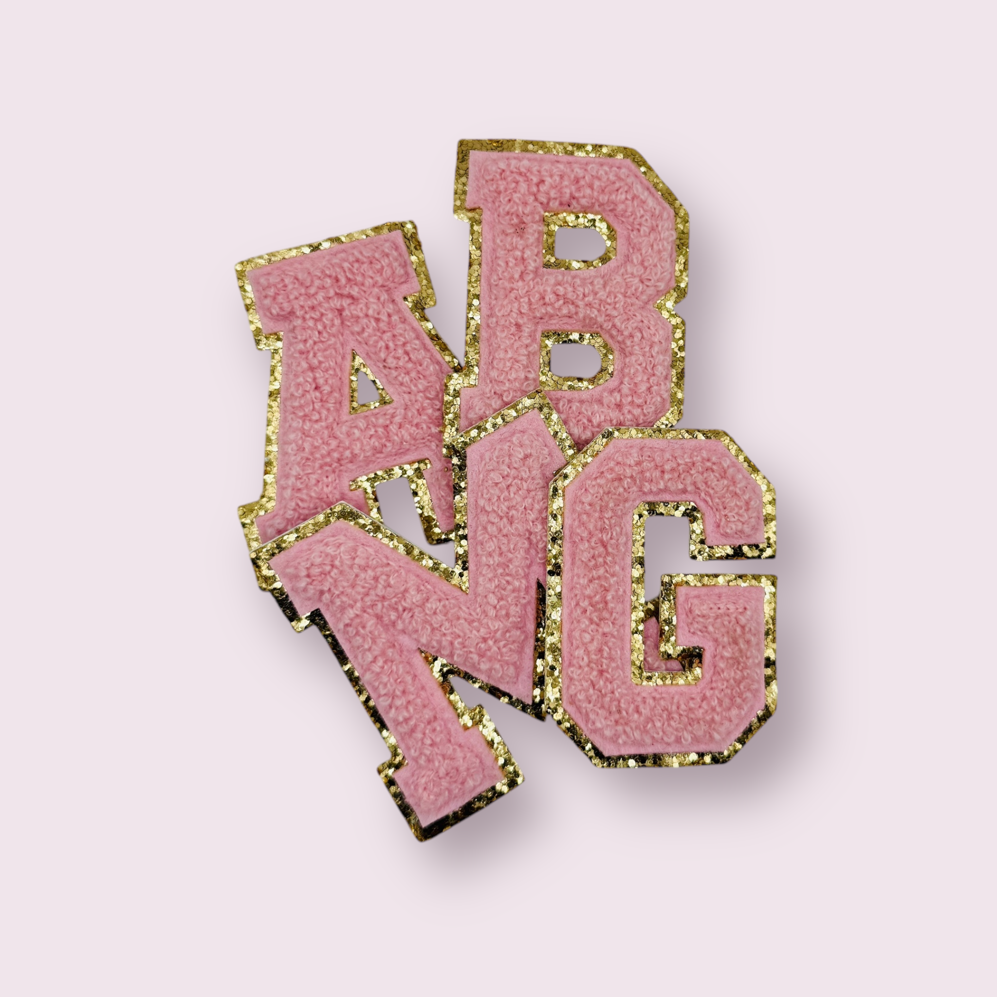 Glitzer Buchstaben Rosé