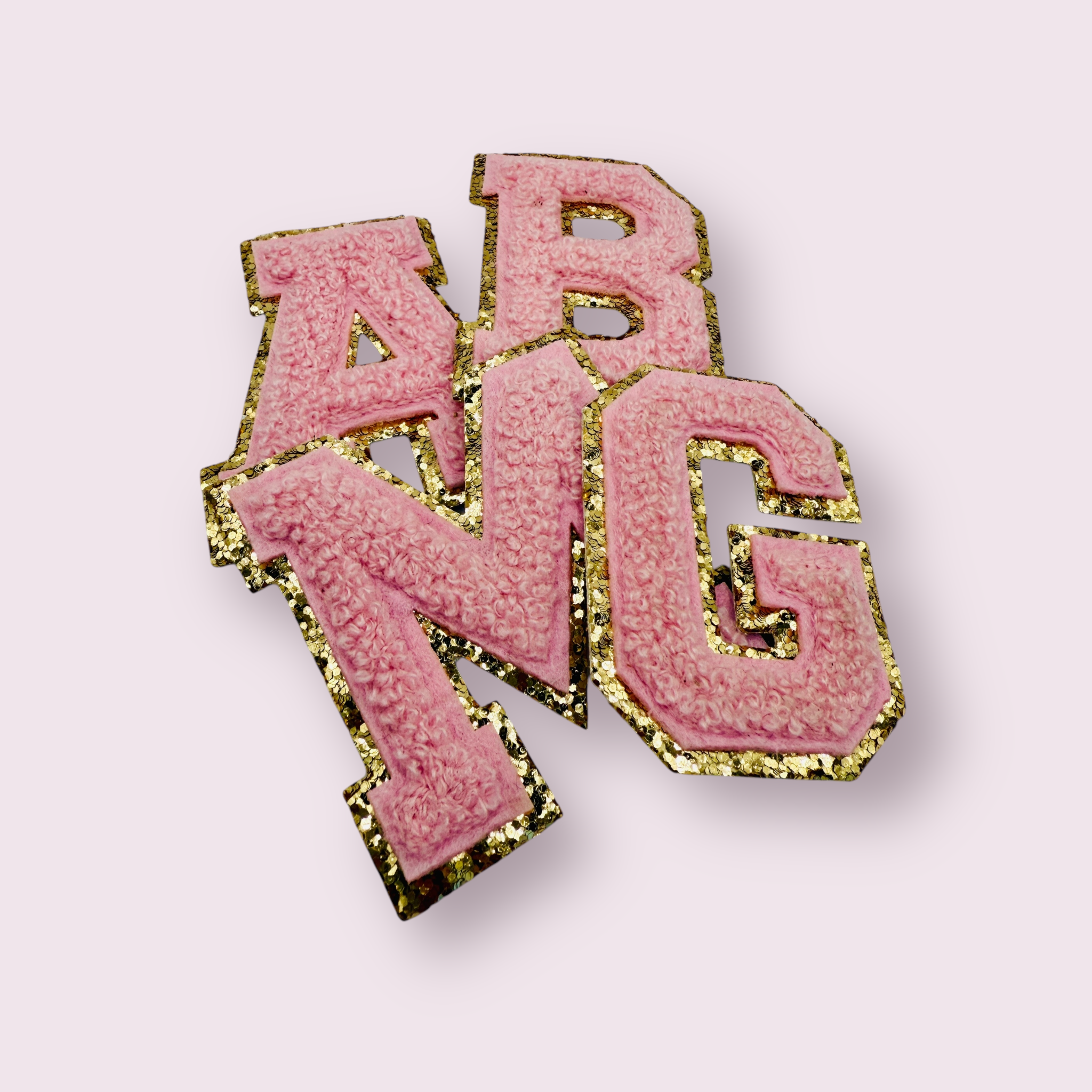 Glitzer Buchstaben Rosé