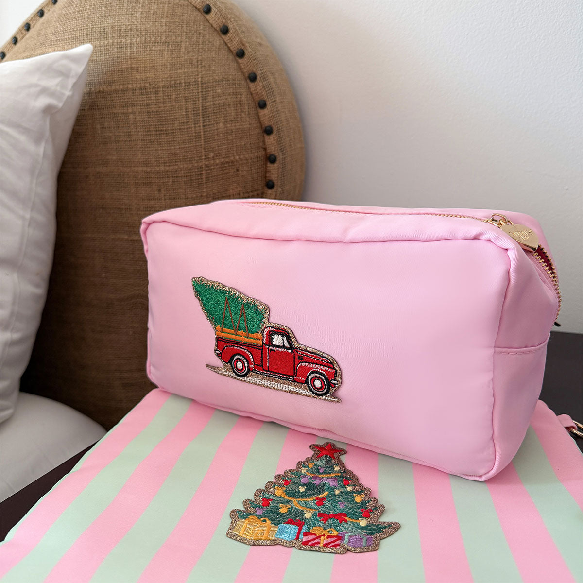 Glitzer Sticker Weihnachtstruck