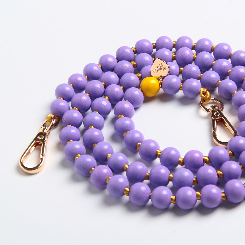 Handykette Holzperlen Flieder