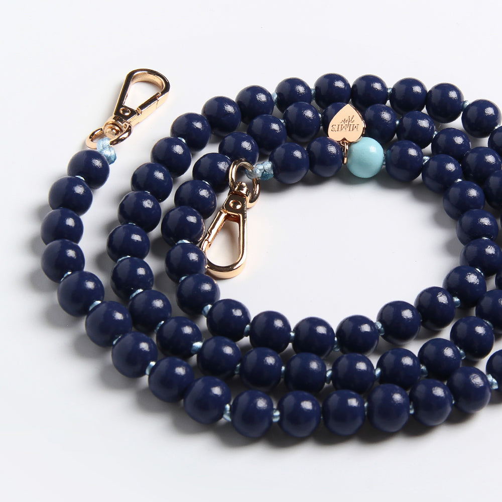 Handykette Holzperlen Mitternacht