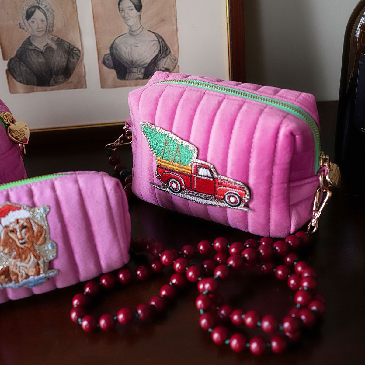 Glitzer Sticker Weihnachtstruck