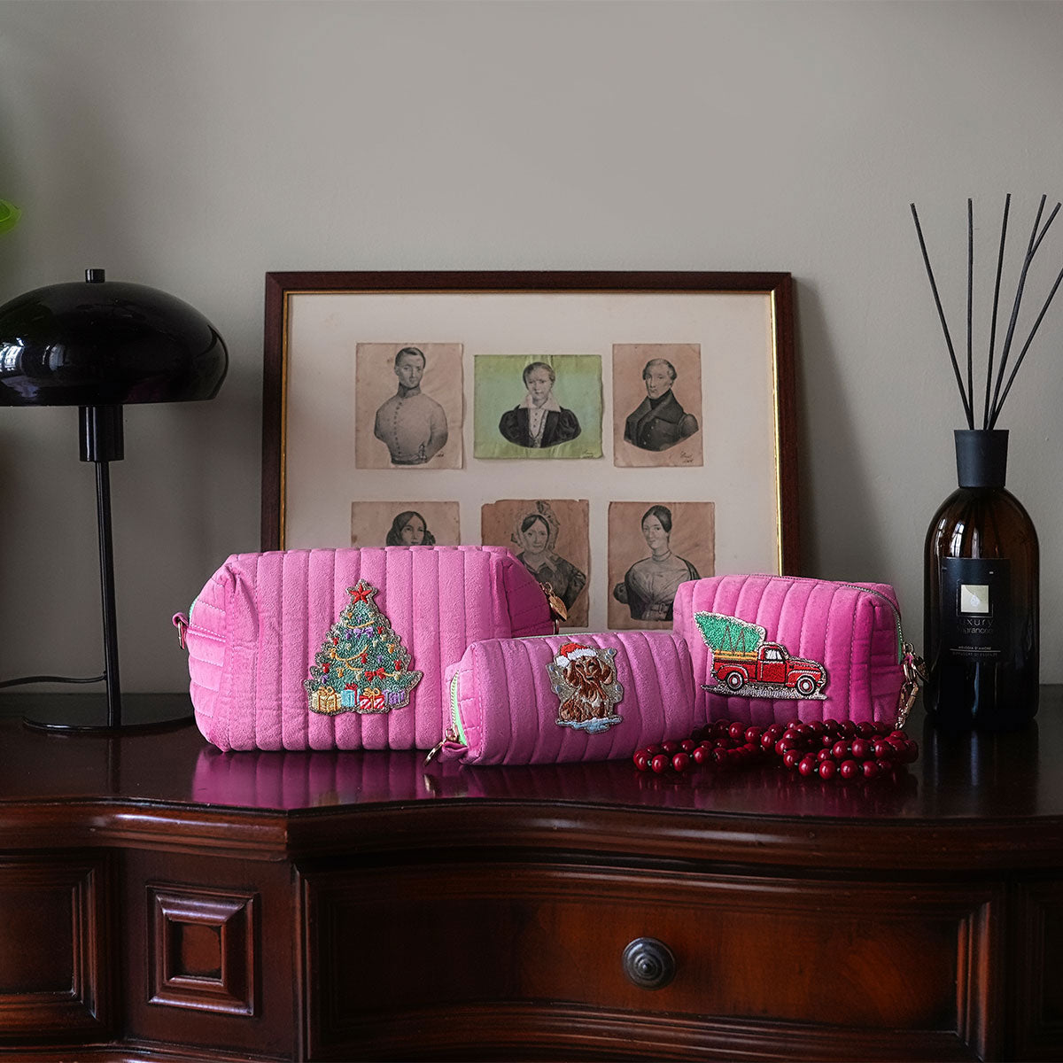 Glitzer Sticker Weihnachtstruck