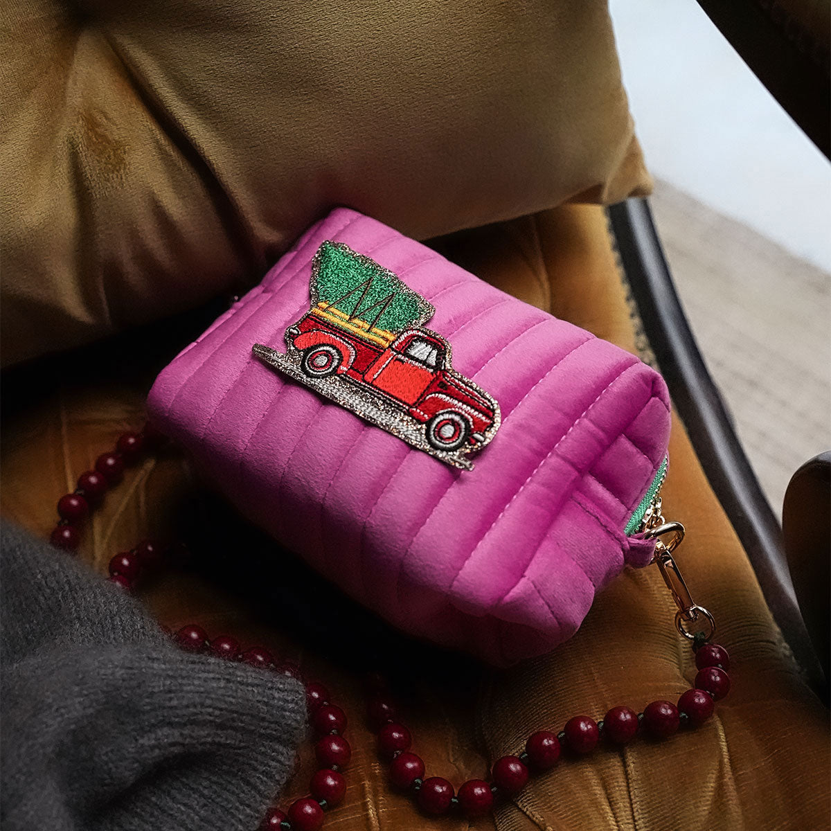 Glitzer Sticker Weihnachtstruck