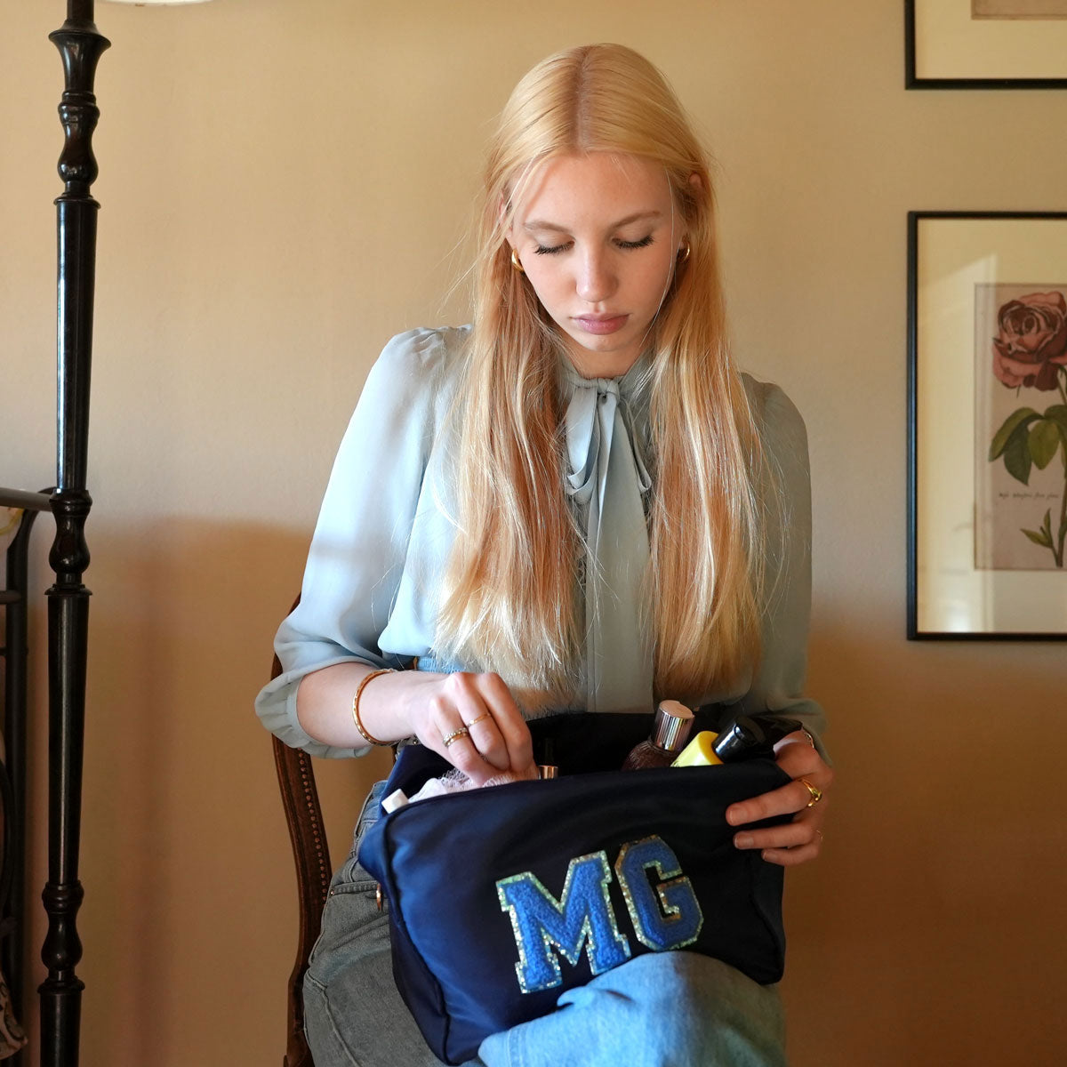 Buchstaben Royal Blau Blau Glitter