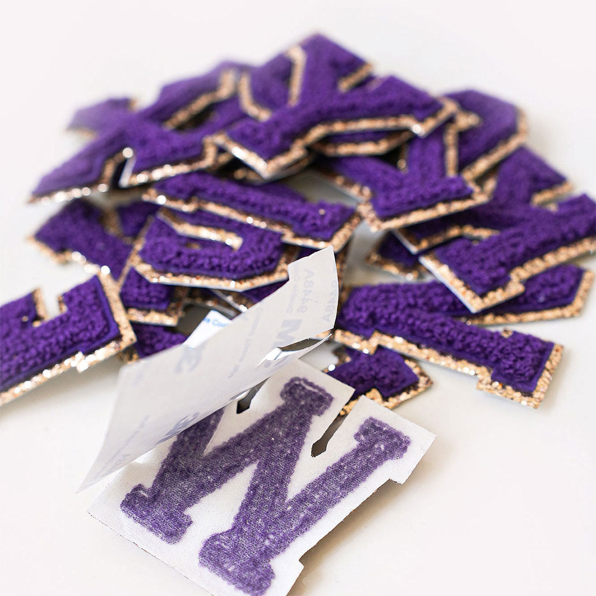 Glitzer Buchstaben Lila