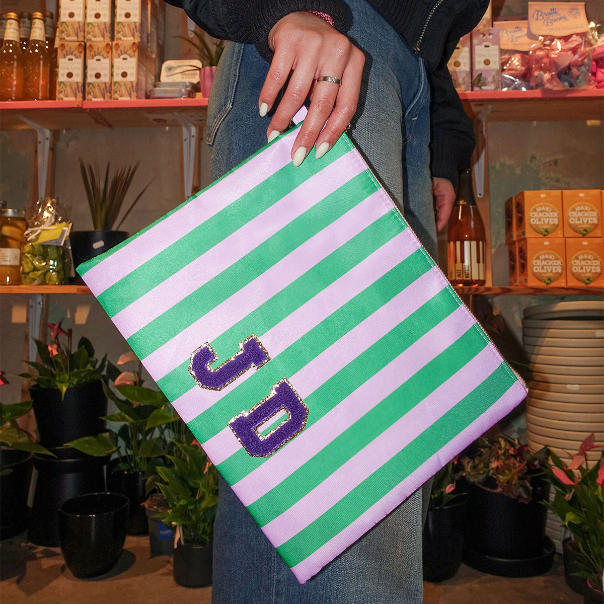 Glitzer Buchstaben Lila