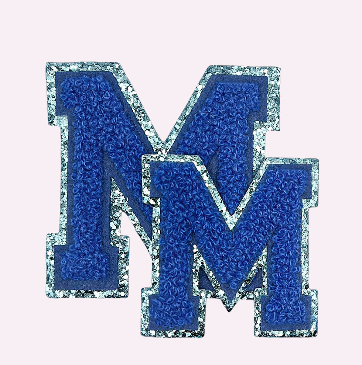 Glitzer Buchstaben Ibiza Blau