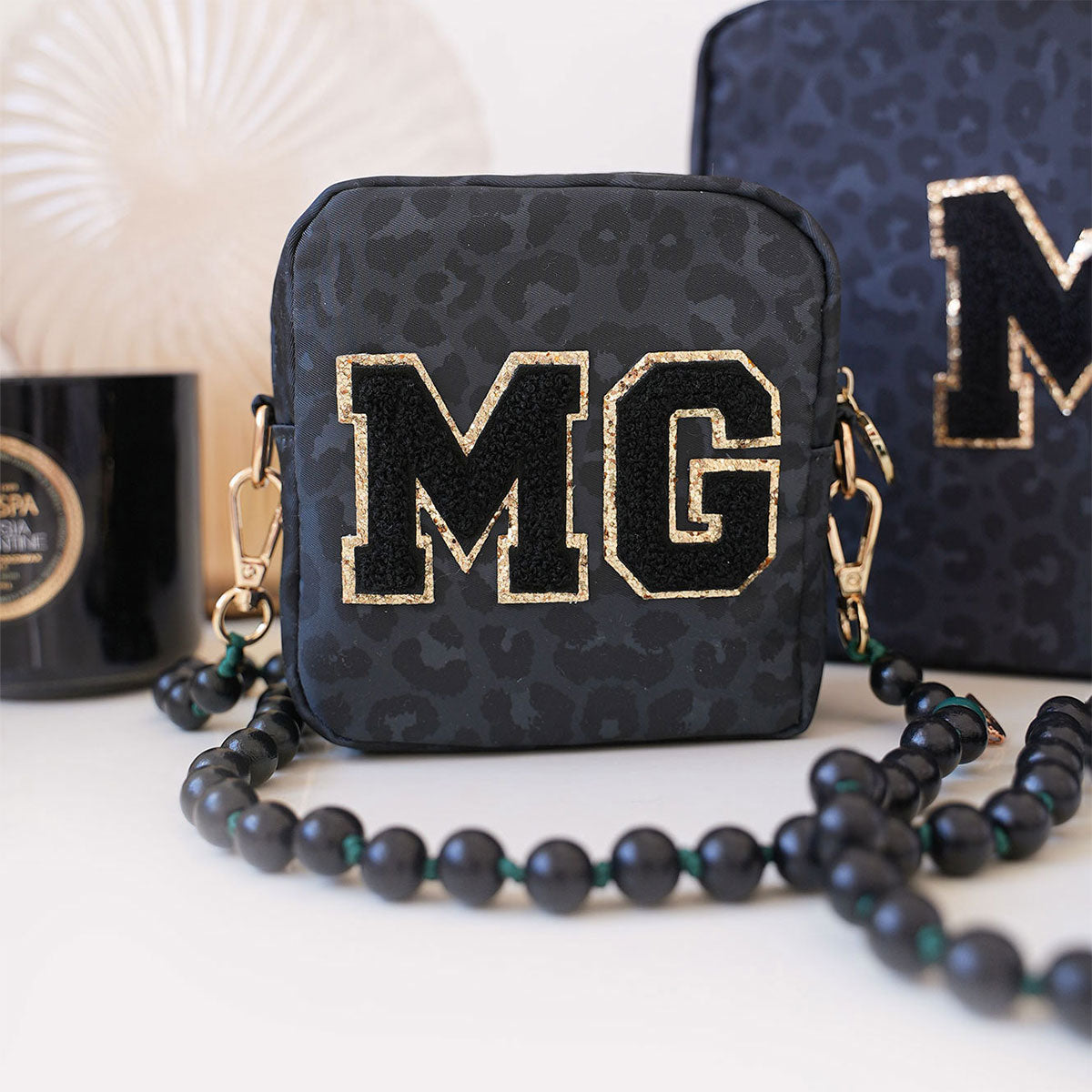 Glitzer Buchstaben Schwarz