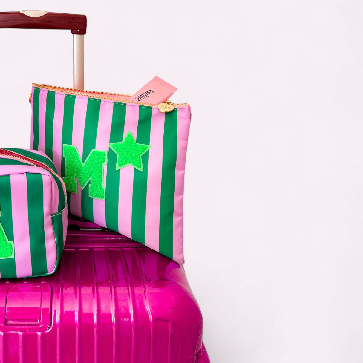 No Glitzer Buchstaben Neon Grün