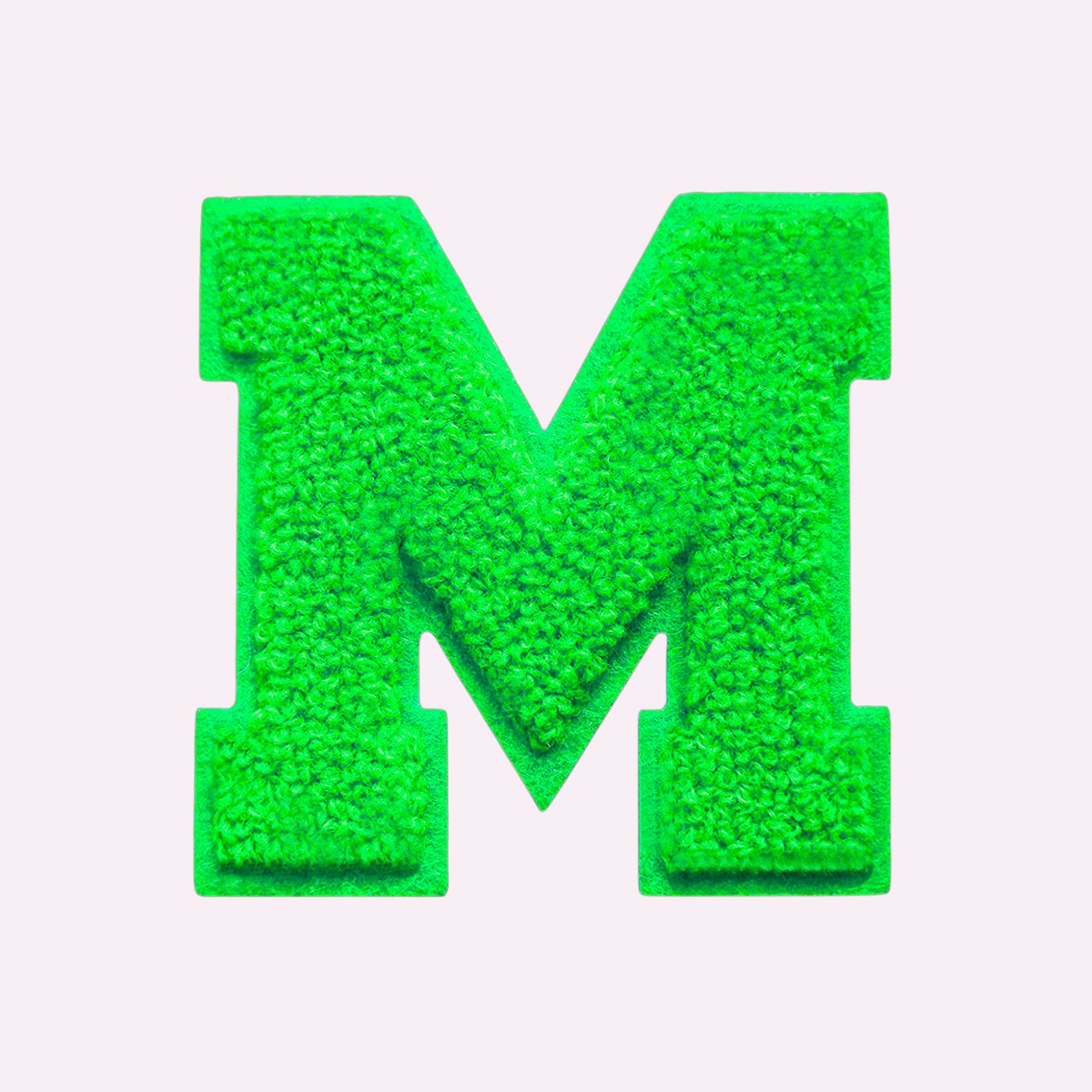 No Glitzer Buchstaben Neon Grün