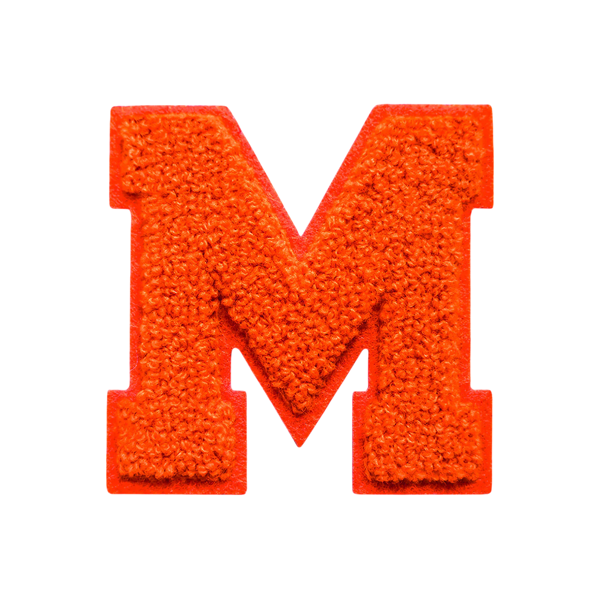 No Glitzer Buchstaben Neon Orange