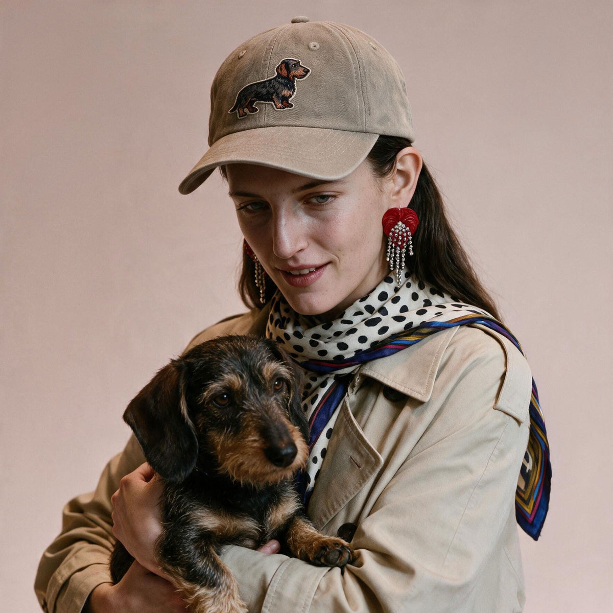 Dackel Cap Vintage Beige