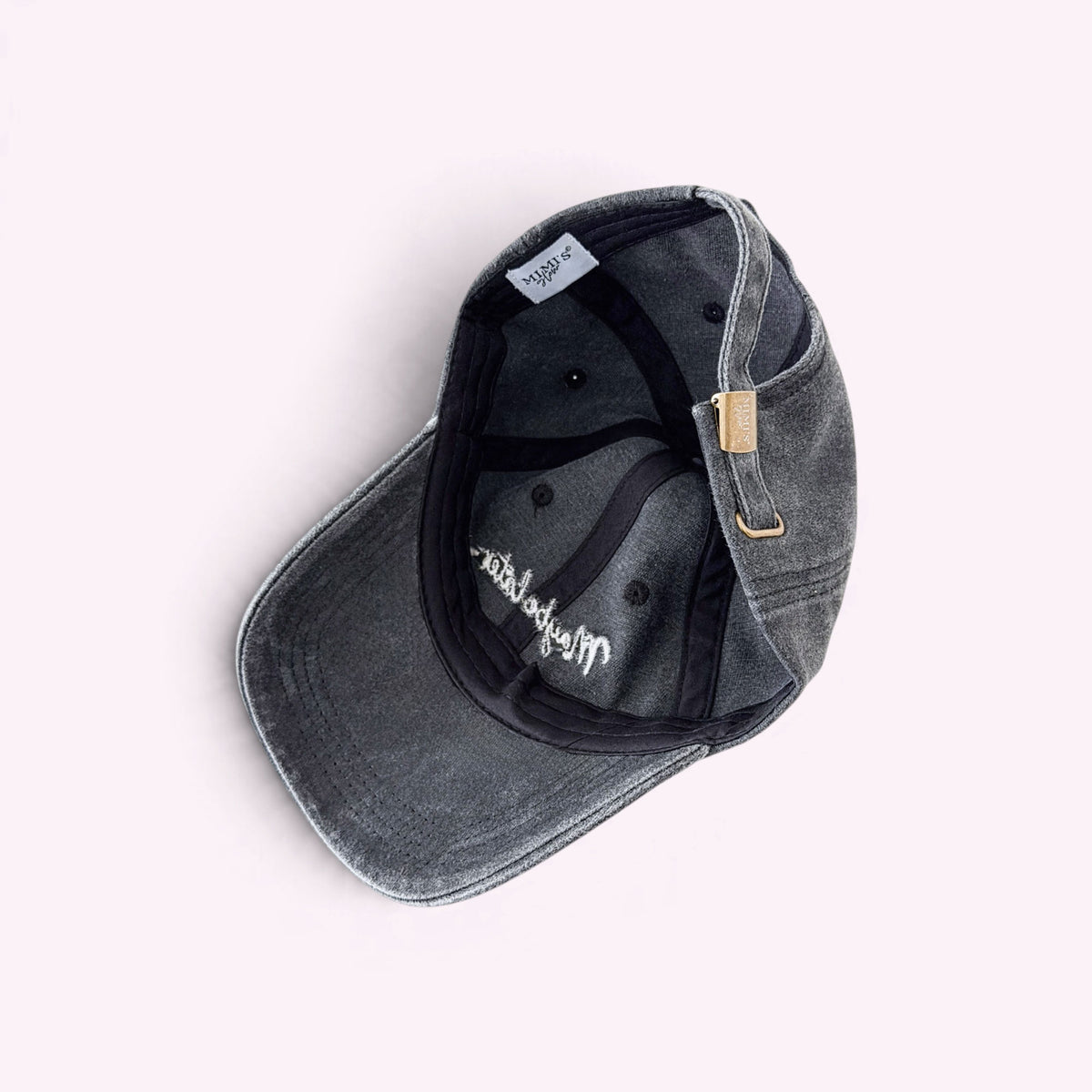 Maybe Later Cap Vintage Black