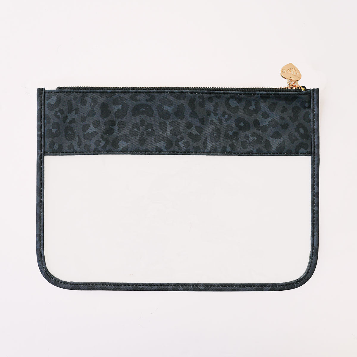 Cora Transparente Clutch Anthrazit