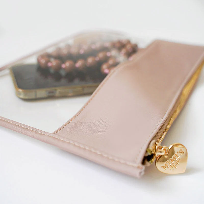 Cora Transparente Clutch Beige