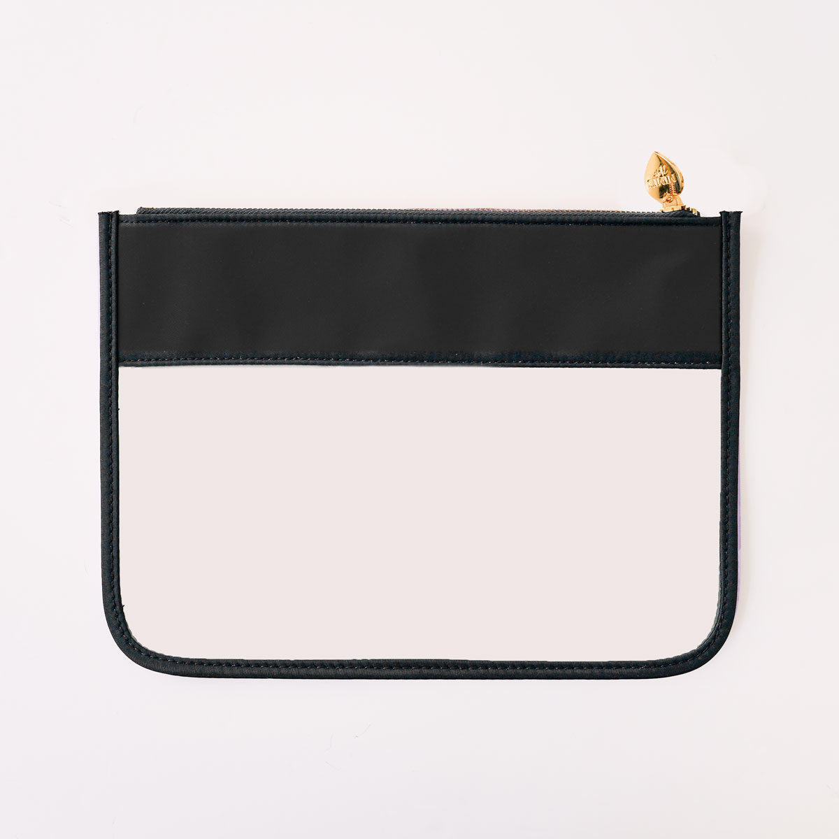 Cora Transparente Clutch Schwarz