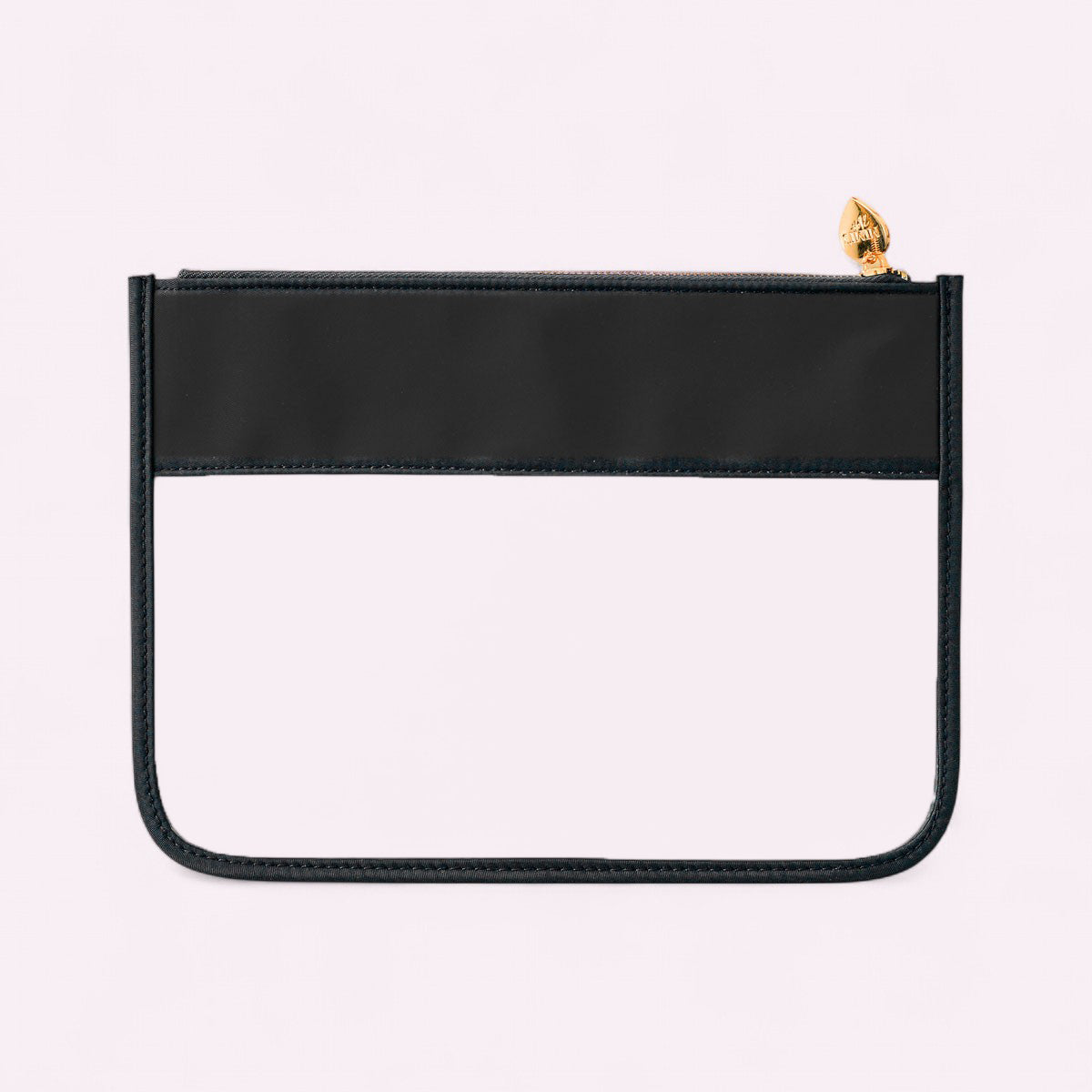 Cora Transparente Clutch Schwarz