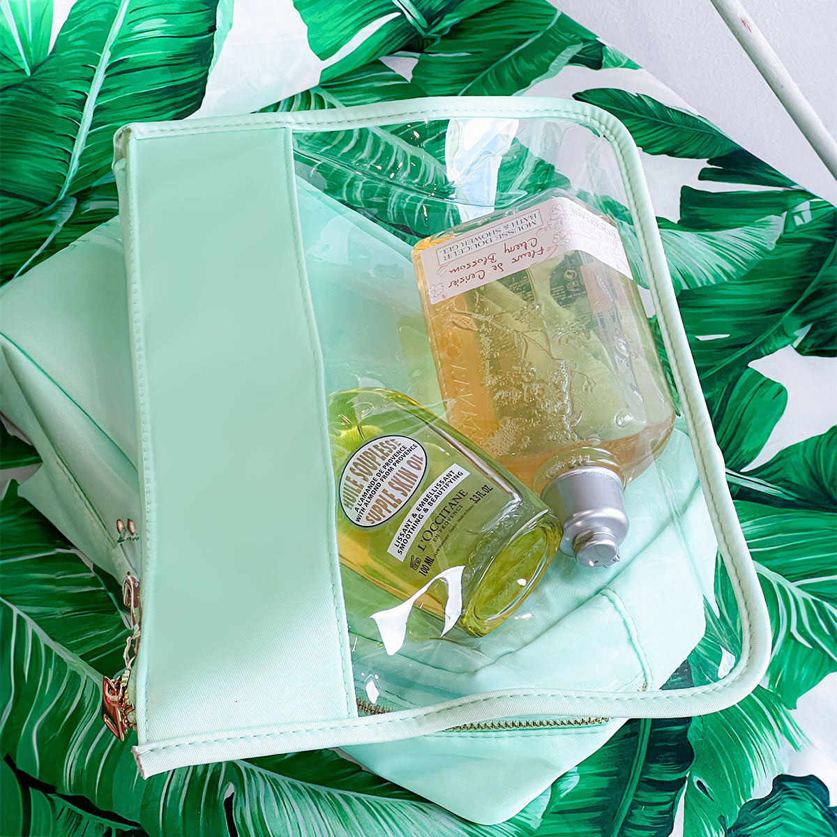 Cora Transparente Clutch Magic Mint