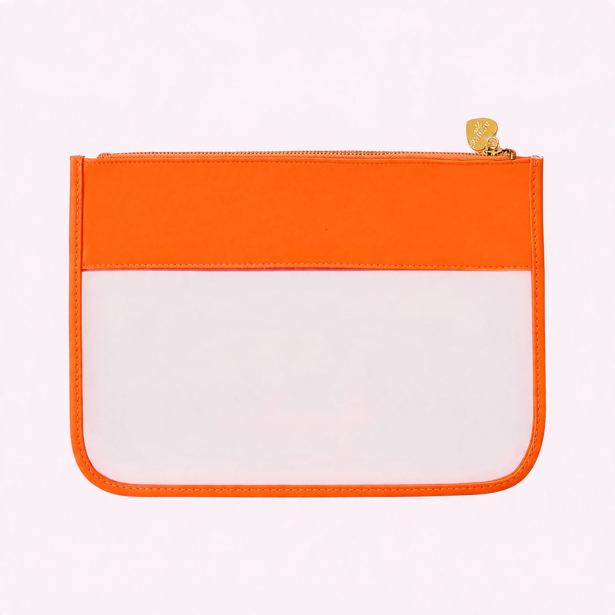 Cora Transparente Clutch Neon Orange