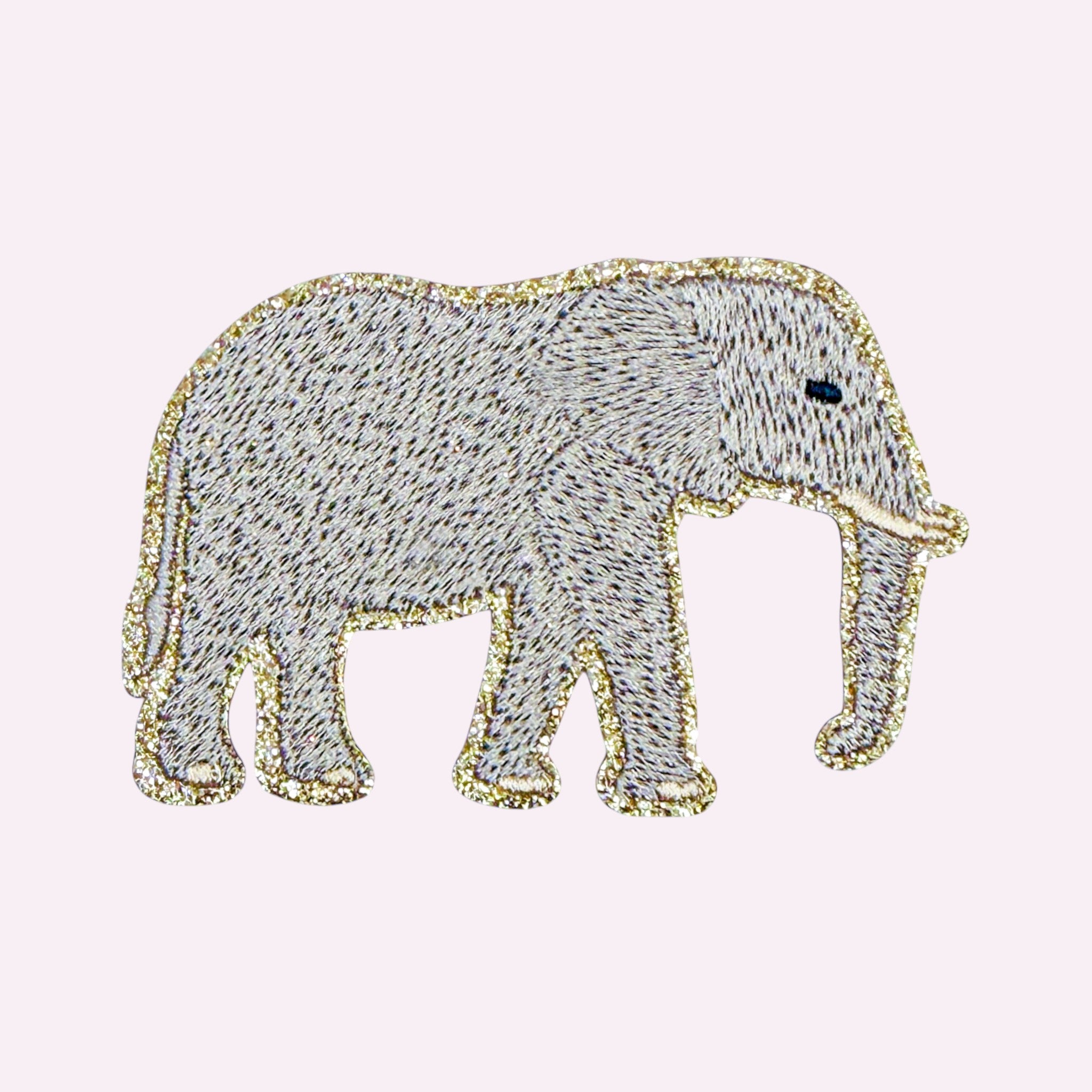 Glitzer Sticker Elefant