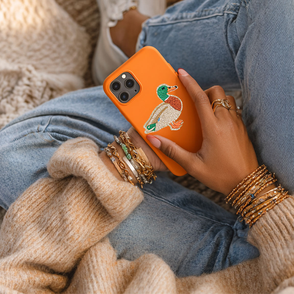 Glitzer Sticker Ente