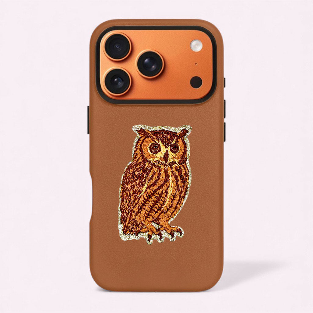 Glitzer Sticker Eule