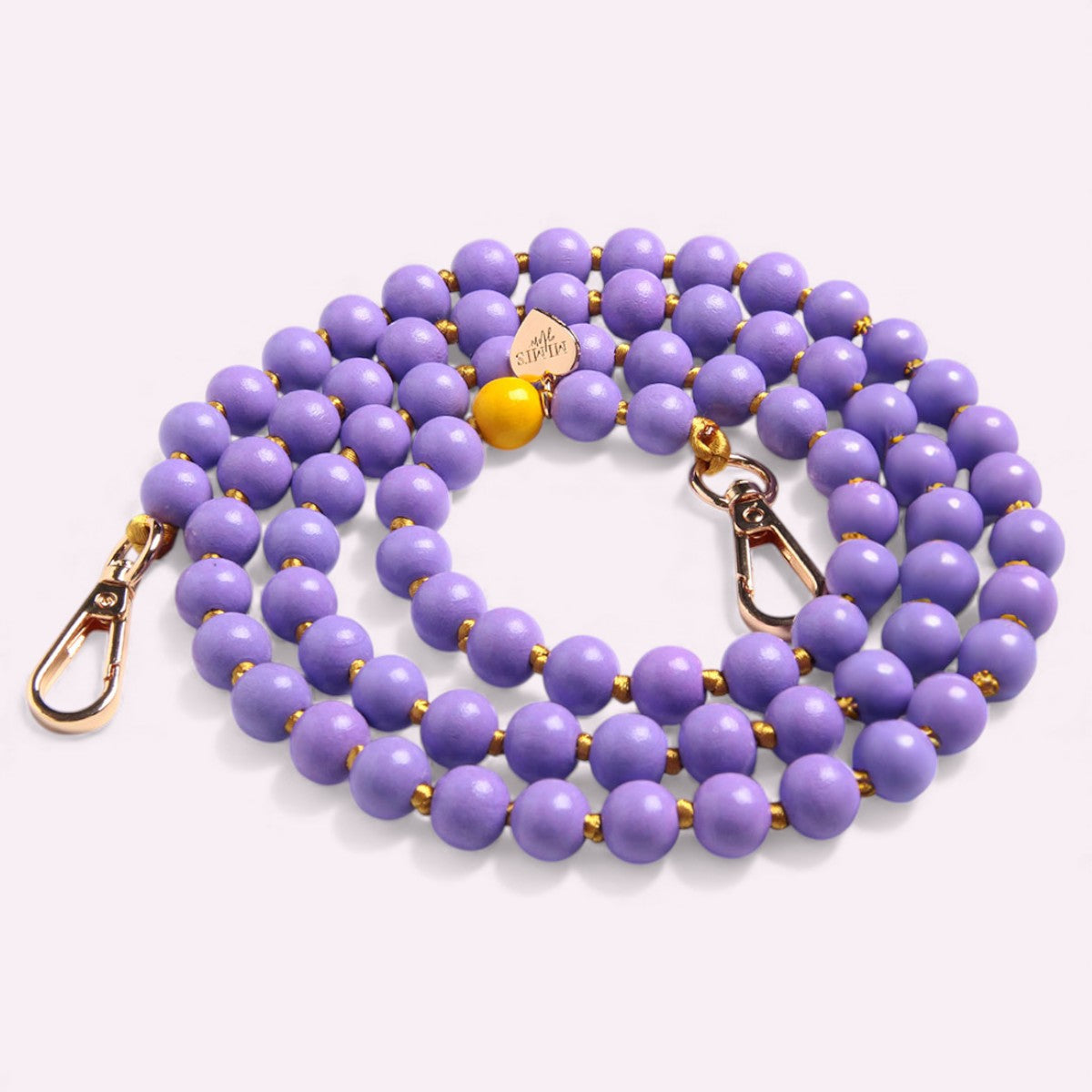 Handykette Holzperlen Flieder