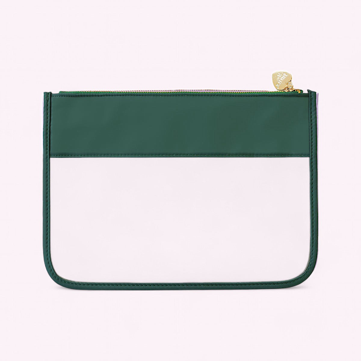 Cora Transparente Clutch Forest Grün
