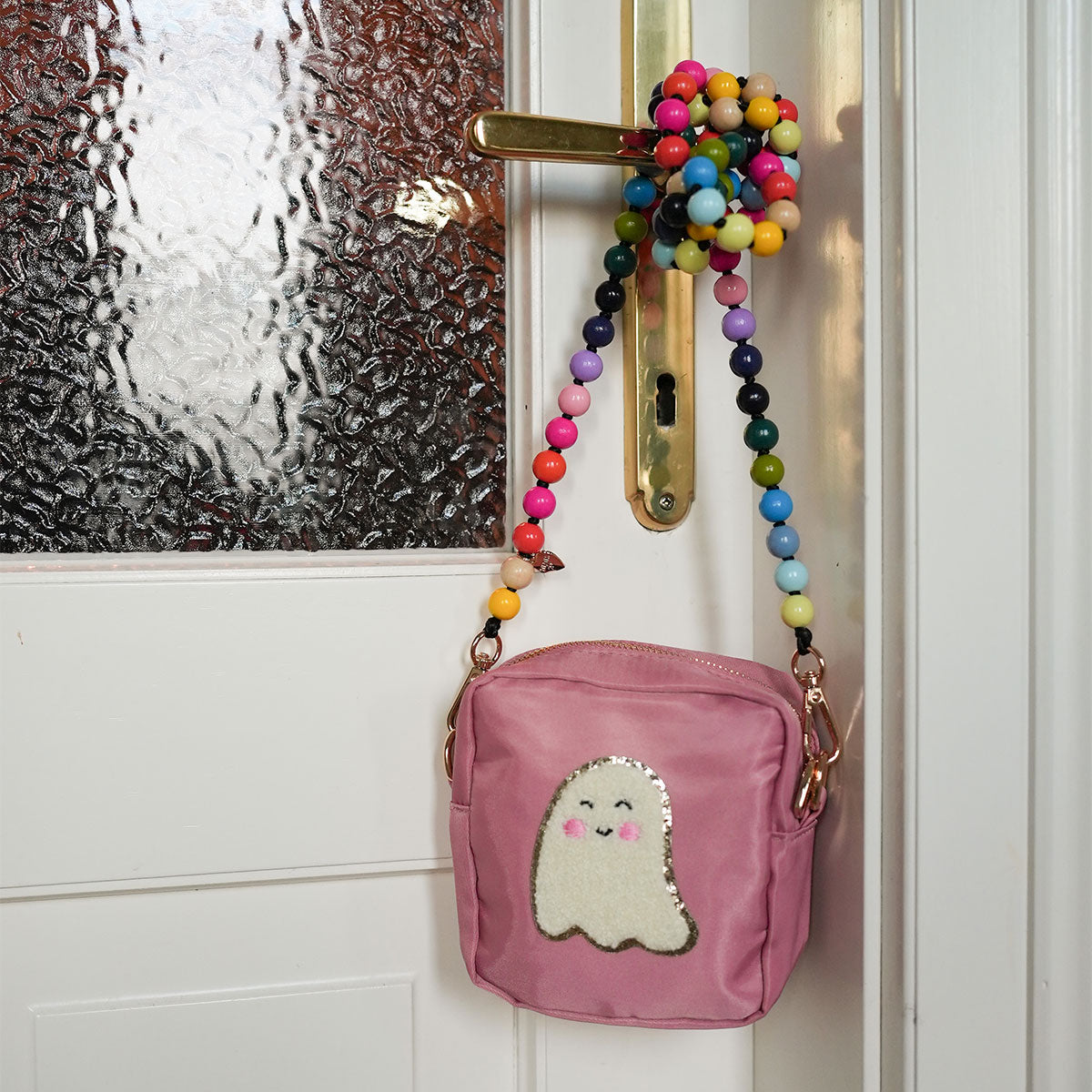 Glitzer Sticker Gespenst Creme