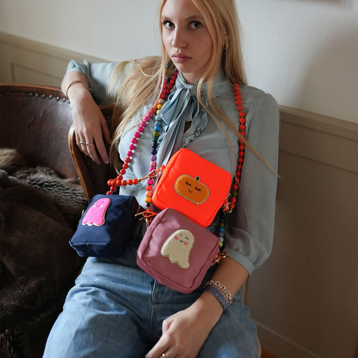 Glitzer Sticker Gespenst Bubblegum